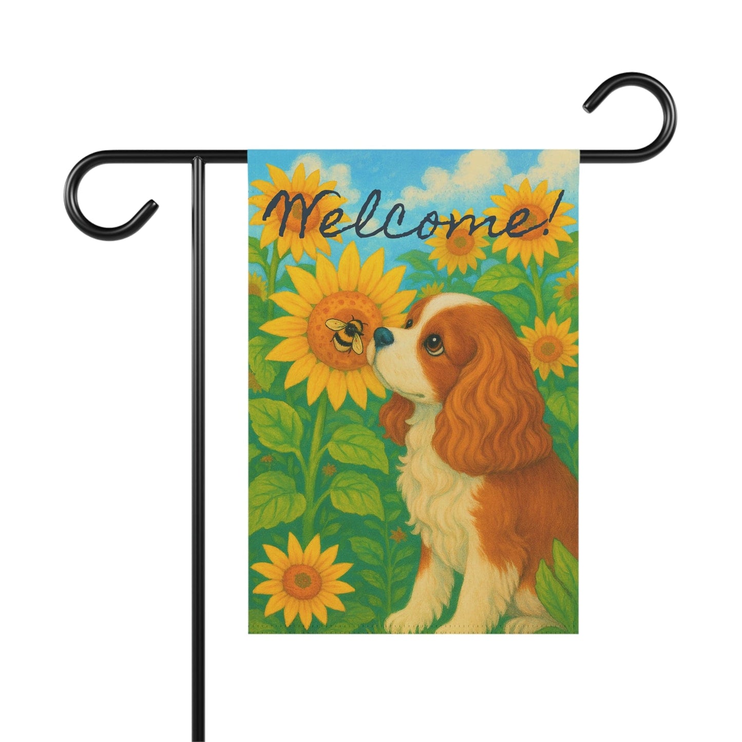 Blenheim Cavalier Sunflower Garden Flag