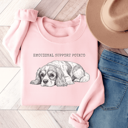 Blenheim Cavalier Support Potato Sweatshirt Light Pink