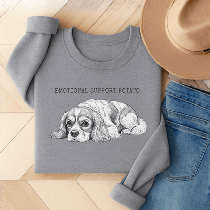 Blenheim Cavalier Support Potato Sweatshirt Sport Grey