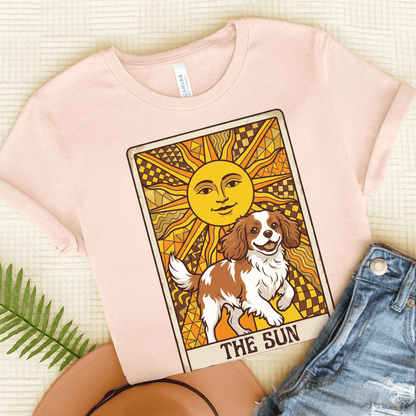 Personalized Cavalier The Sun Tarot Unisex Tshirt Soft Pink