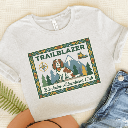 Personalized Cavalier Hiking Unisex TShirt Ash