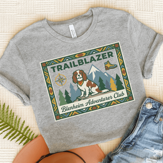Personalized Cavalier Hiking Unisex TShirt Athletic Heather