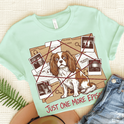 Personalized Cavalier True Crime Unisex Tshirt Heather Mint