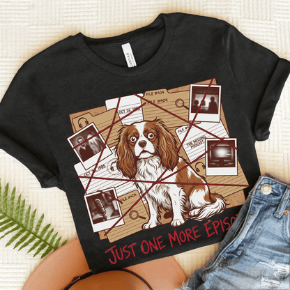 Personalized Cavalier True Crime Unisex Tshirt Dark Grey Heather