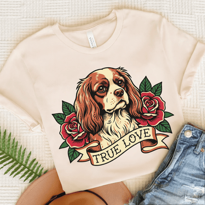Personalized Cavalier True Love Tattoo Unisex TShirt Natural
