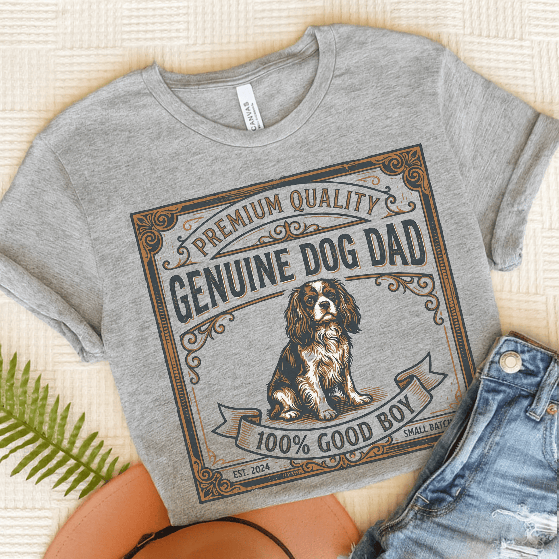 Personalized Cavalier Whiskey Small Batch Unisex TShirt Athletic Heather