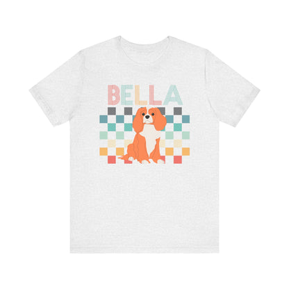 Printify T-Shirt Blenheim King Charles Checkered Tee