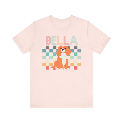 Printify T-Shirt Blenheim King Charles Checkered Tee
