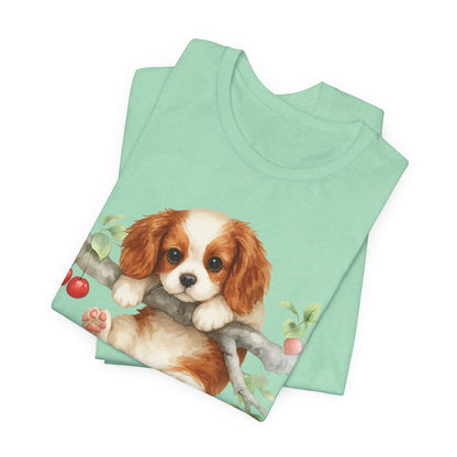 Printify T-Shirt Blenheim King Charles Hang In There Tshirt