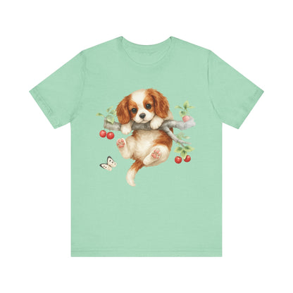 Printify T-Shirt Blenheim King Charles Hang In There Tshirt