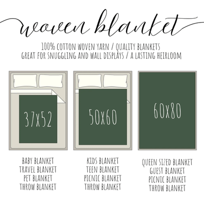 Printify Blanket Border Collie Angel Memorial Woven Blanket