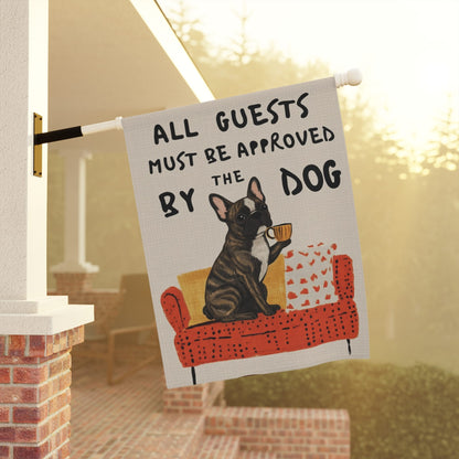 Brindle Frenchie Guests Approved by Dog Yard Flag