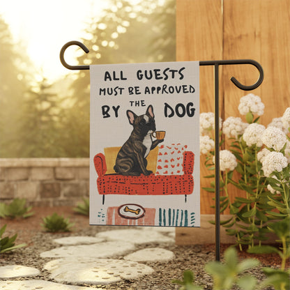 Brindle Frenchie Guests Approved by Dog Yard Flag
