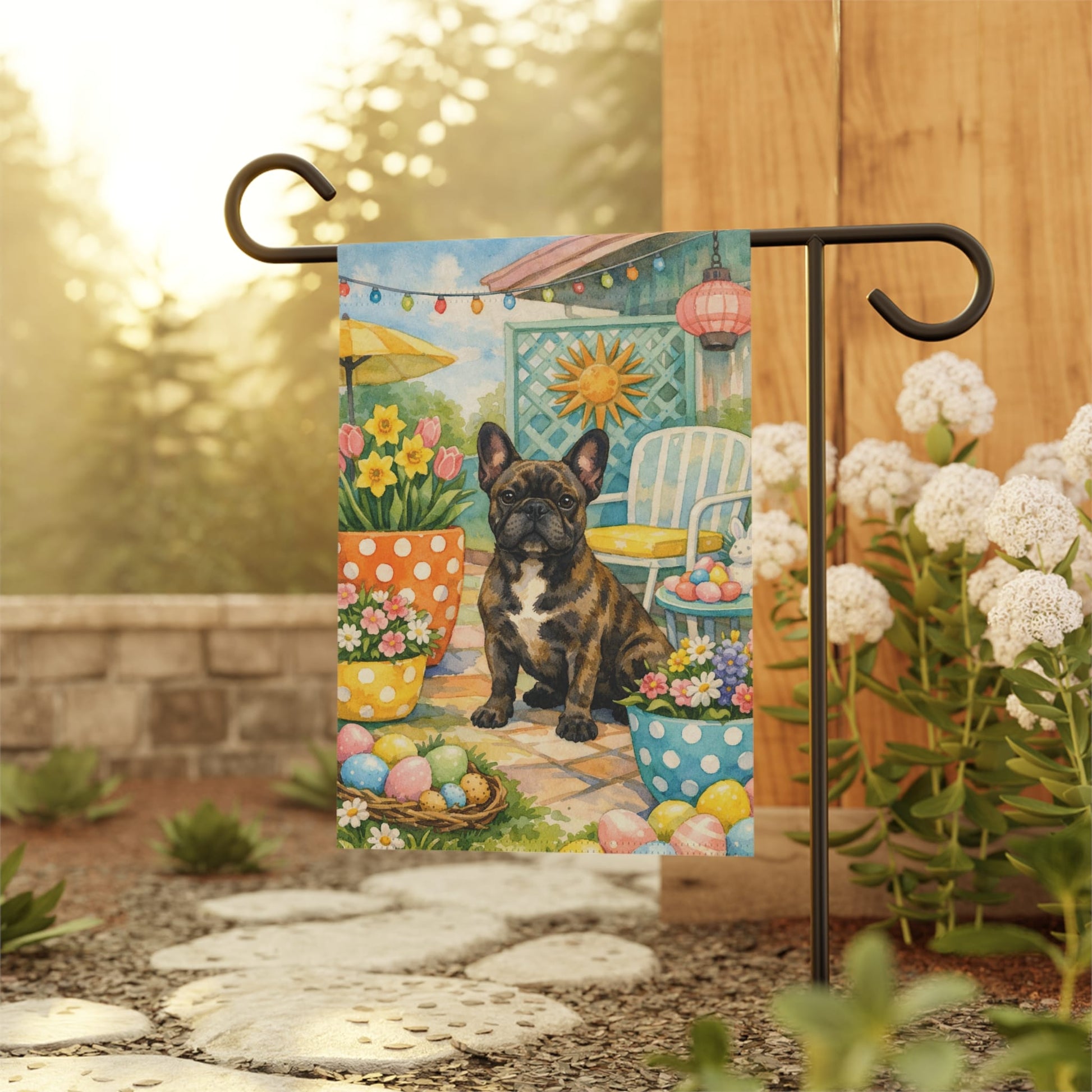 Personalized French Bulldog Porch Garden Yard Flag