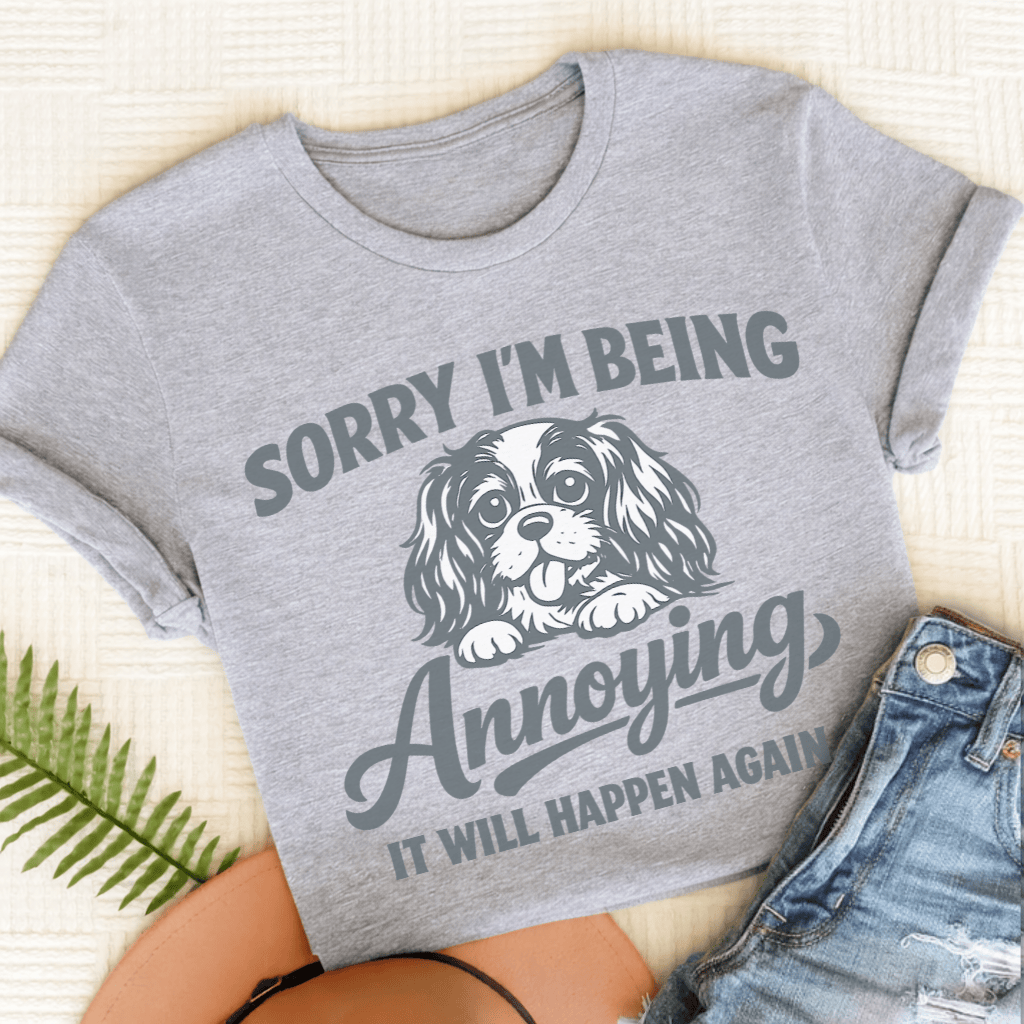 Cavalier Annoying Sorry Unisex TShirt Sport Grey