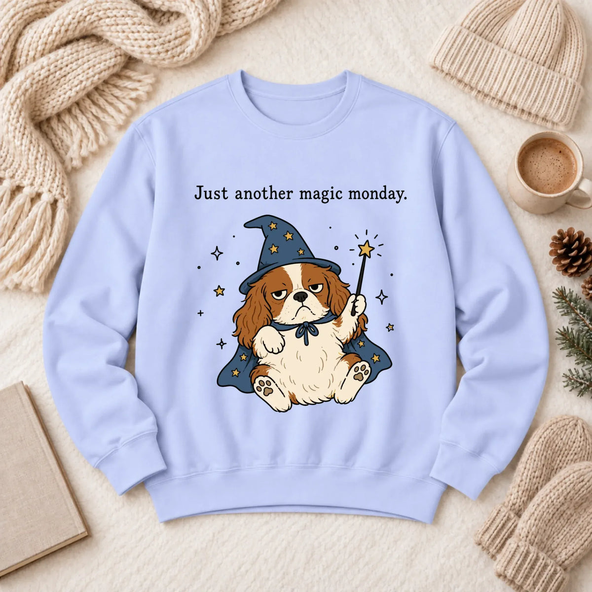 Sweatshirt Hydrangea / S Cavalier Anti Job Magic Monday Unisex Sweatshirt