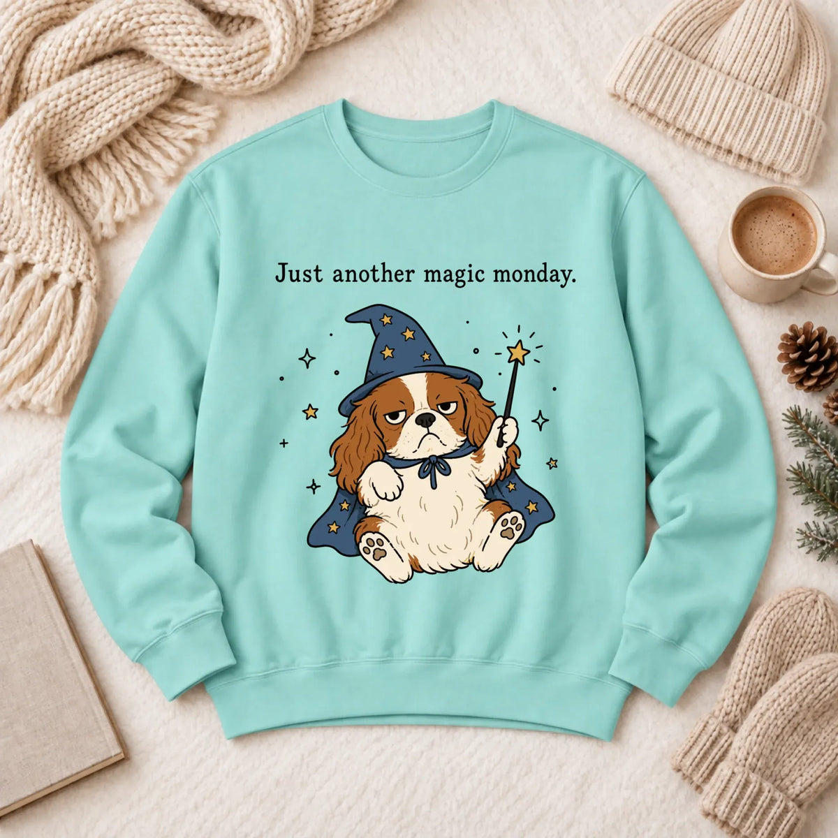 Sweatshirt Chalky Mint / S Cavalier Anti Job Magic Monday Unisex Sweatshirt