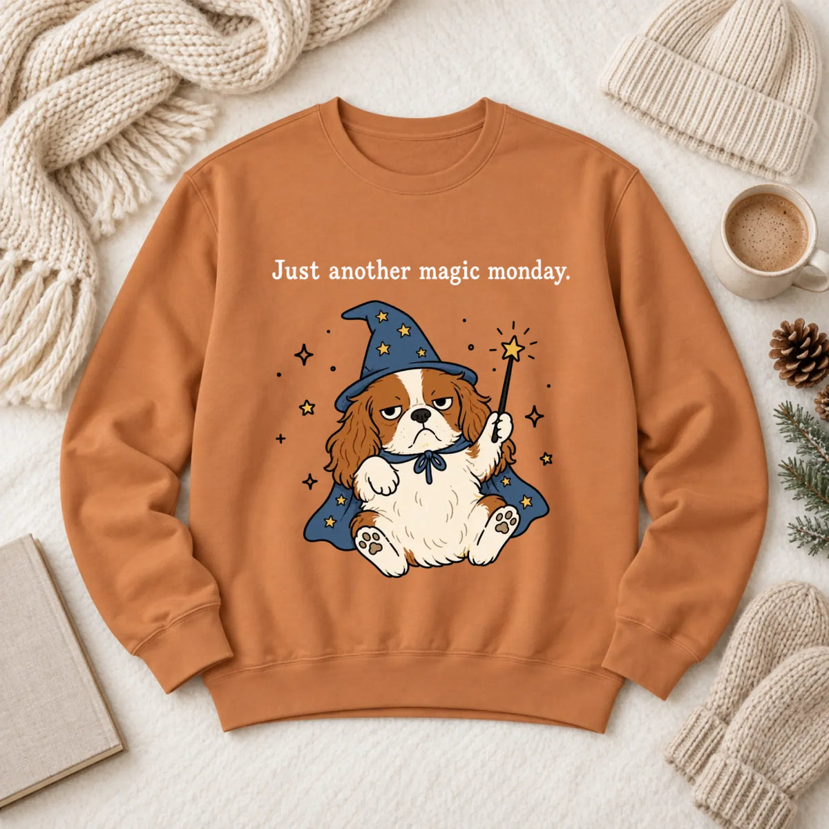 Sweatshirt Yam / S Cavalier Anti Job Magic Monday Unisex Sweatshirt