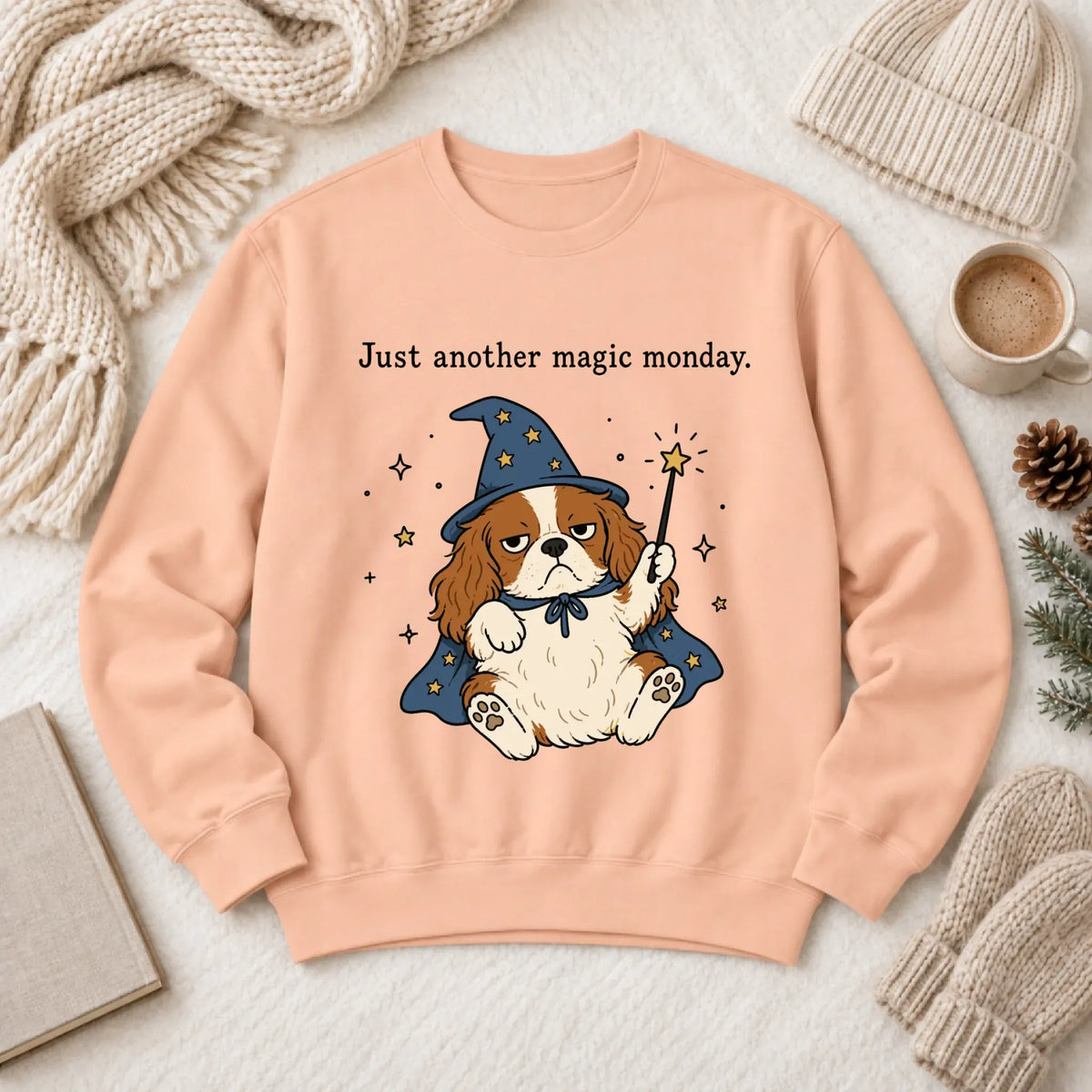 Sweatshirt Peachy / S Cavalier Anti Job Magic Monday Unisex Sweatshirt