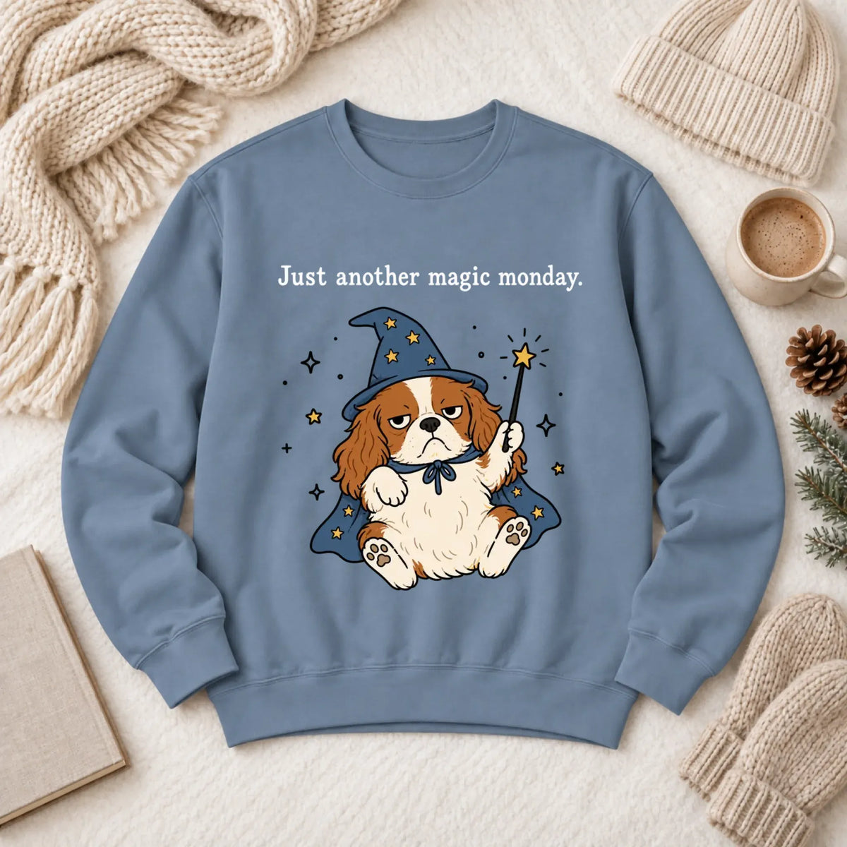 Sweatshirt Blue Jean / M Cavalier Anti Job Magic Monday Unisex Sweatshirt