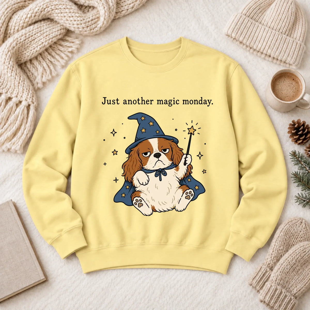 Sweatshirt Butter / S Cavalier Anti Job Magic Monday Unisex Sweatshirt