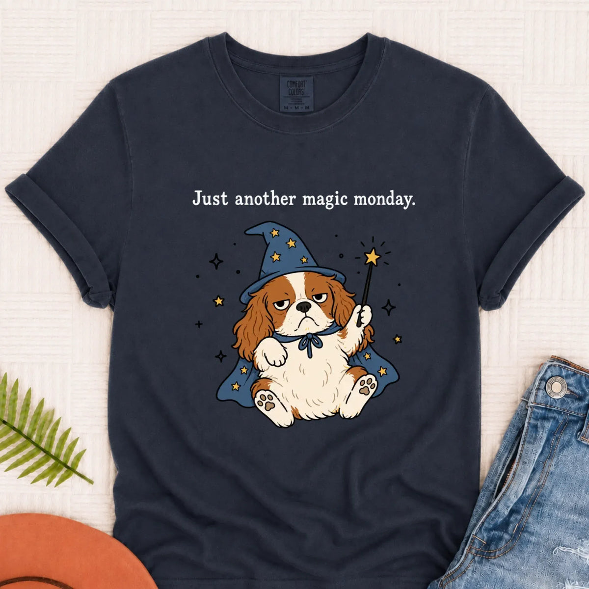 T-Shirt Navy / S Cavalier Anti Job Magic Monday Unisex TShirt