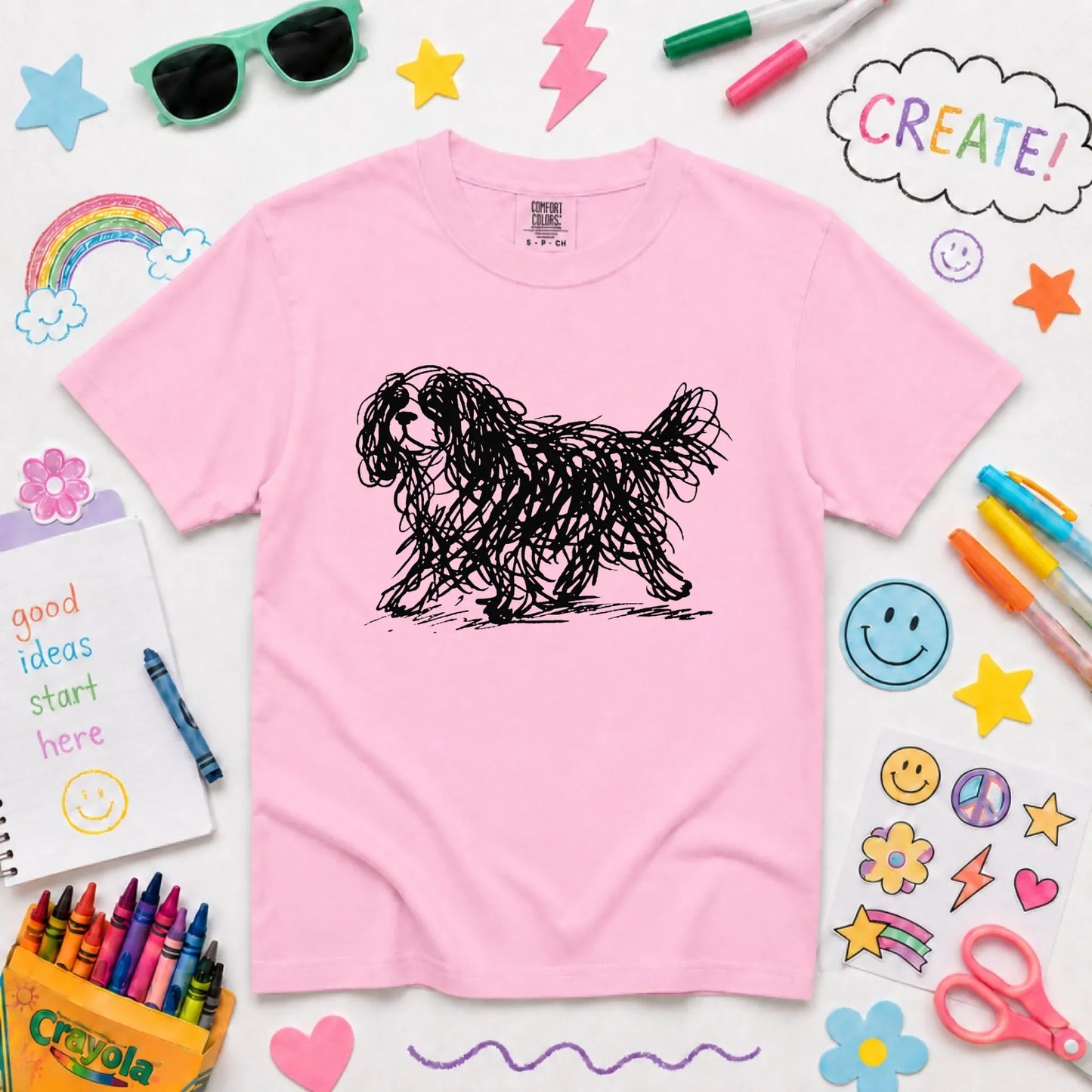 Cavalier Artist Line Art YOUTH Unisex TShirt Blossom
