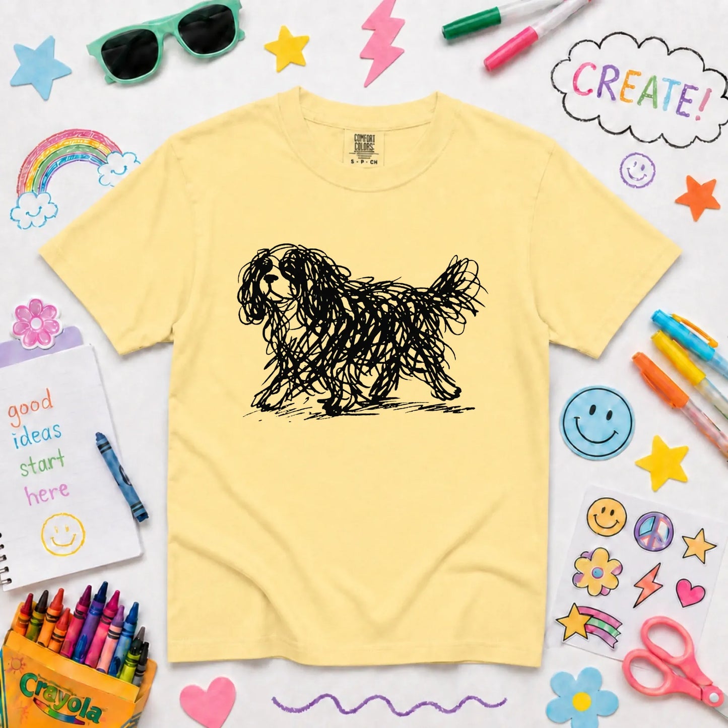Cavalier Artist Line Art YOUTH Unisex TShirt Butter