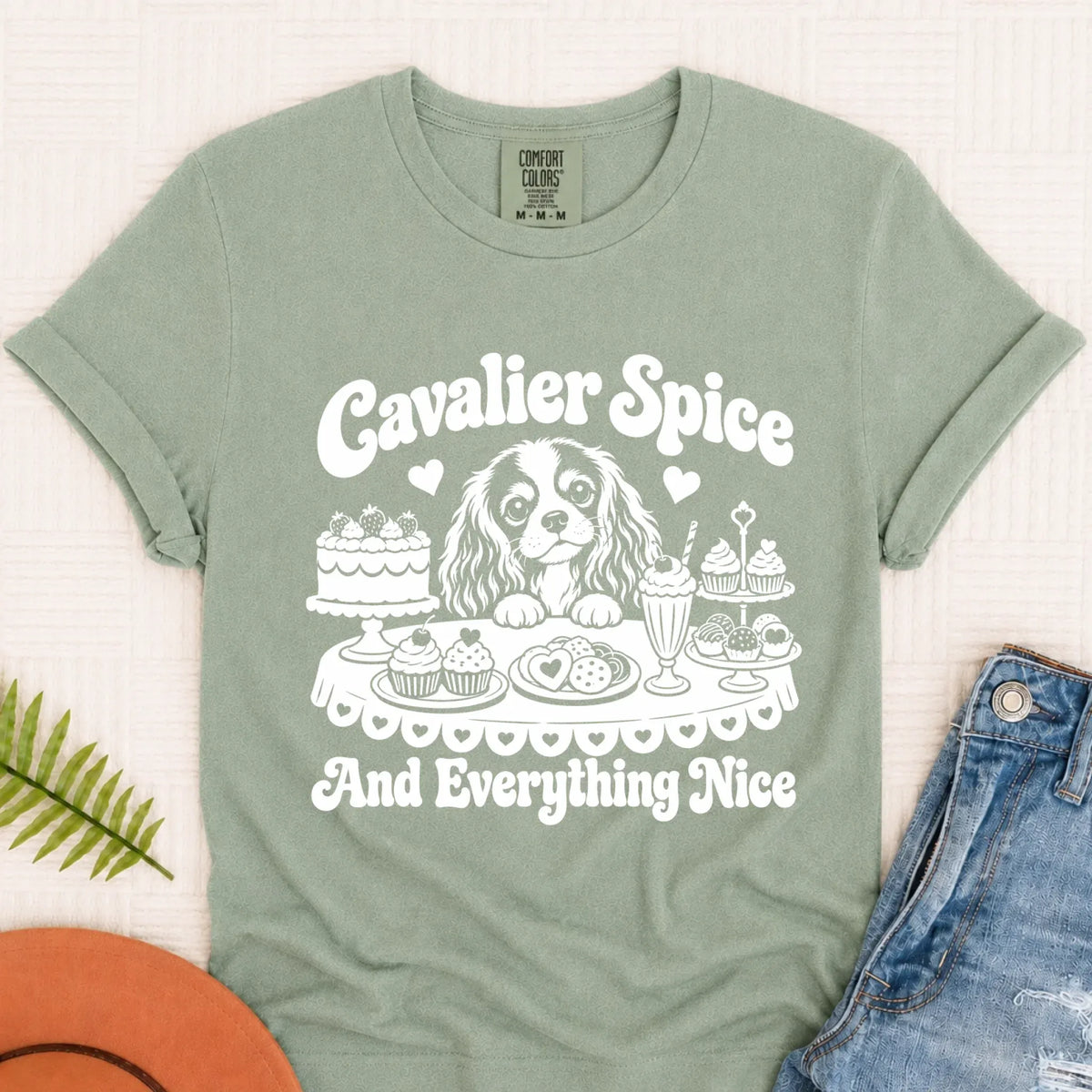 Cavalier Baking Sugar Spice Unisex Tshirt Bay