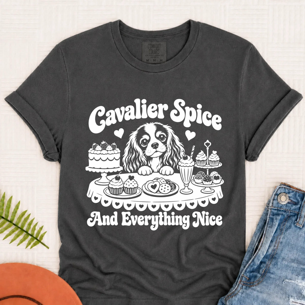 Cavalier Baking Sugar Spice Unisex Tshirt Pepper