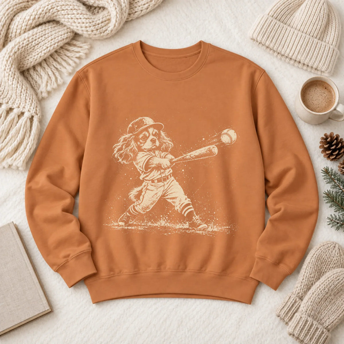 Cavalier Baseball Player Unisex Sweatshirt Yam