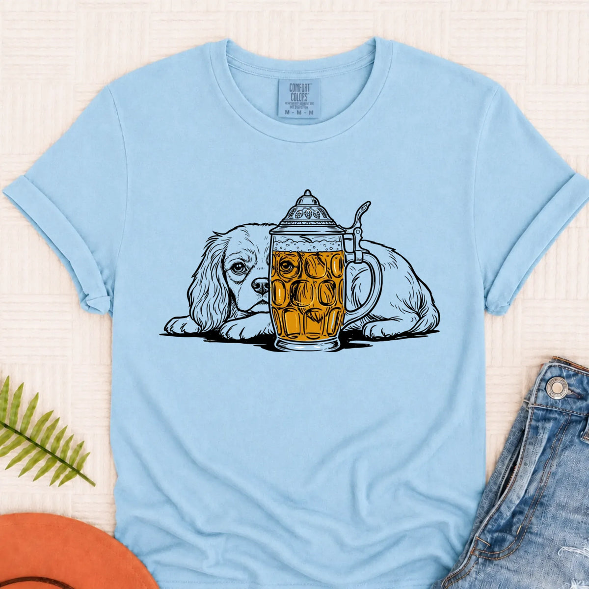 Customizer Monster Light 1717 / Chambray / S Cavalier Beer Drinking Brewer Unisex TShirt