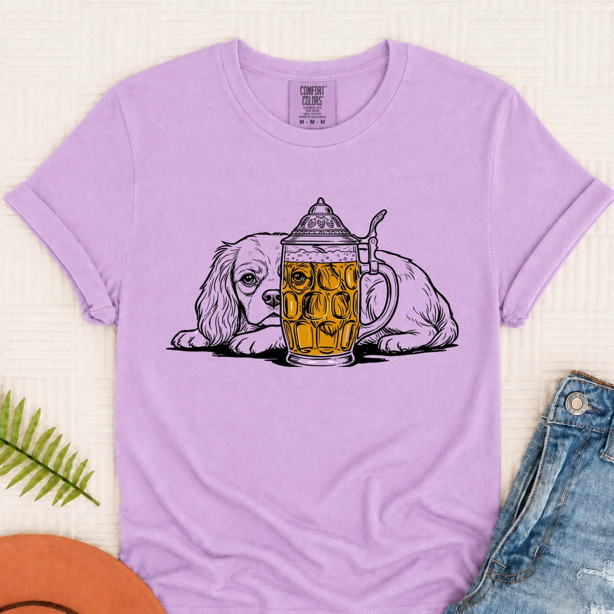 Customizer Monster Light 1717 / Orchid / S Cavalier Beer Drinking Brewer Unisex TShirt