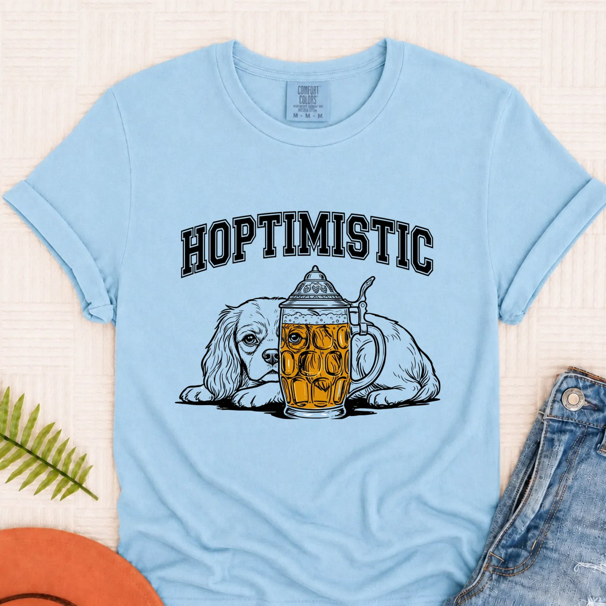 Customizer Monster Light 1717 / Chambray / S Cavalier Beer Lover Day Drinking Unisex TShirt