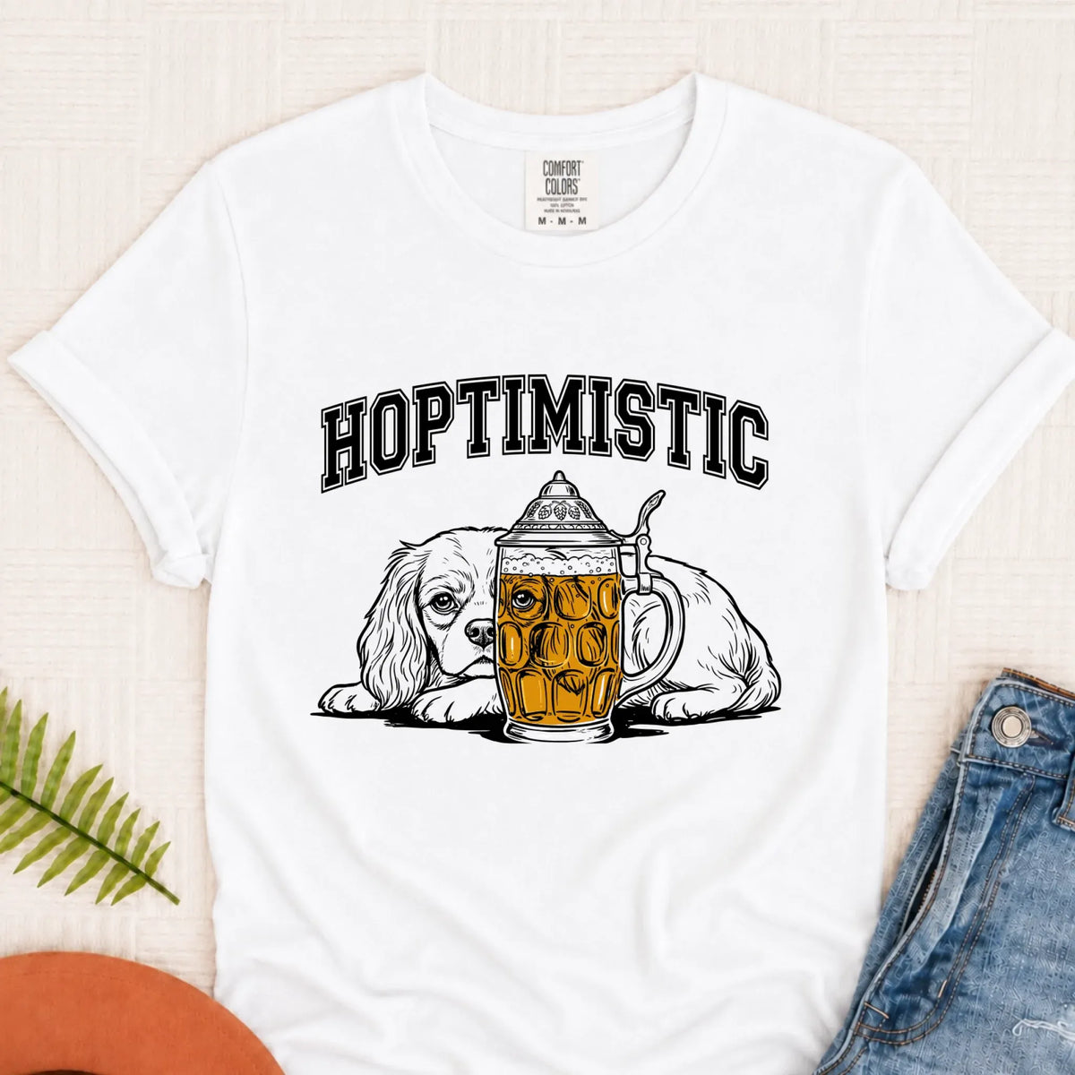 Customizer Monster Light 1717 / White / S Cavalier Beer Lover Day Drinking Unisex TShirt