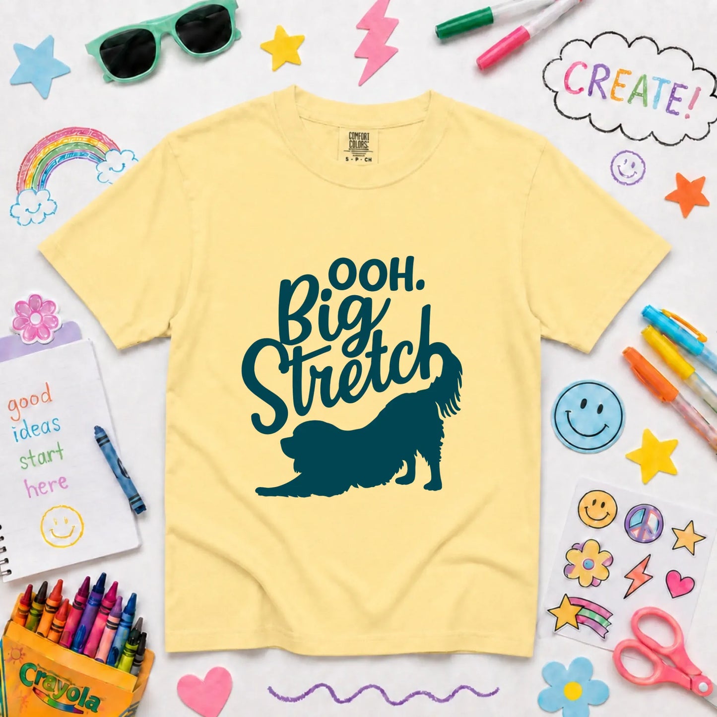 Cavalier Big Stretch Yoga Unisex YOUTH TShirt Butter