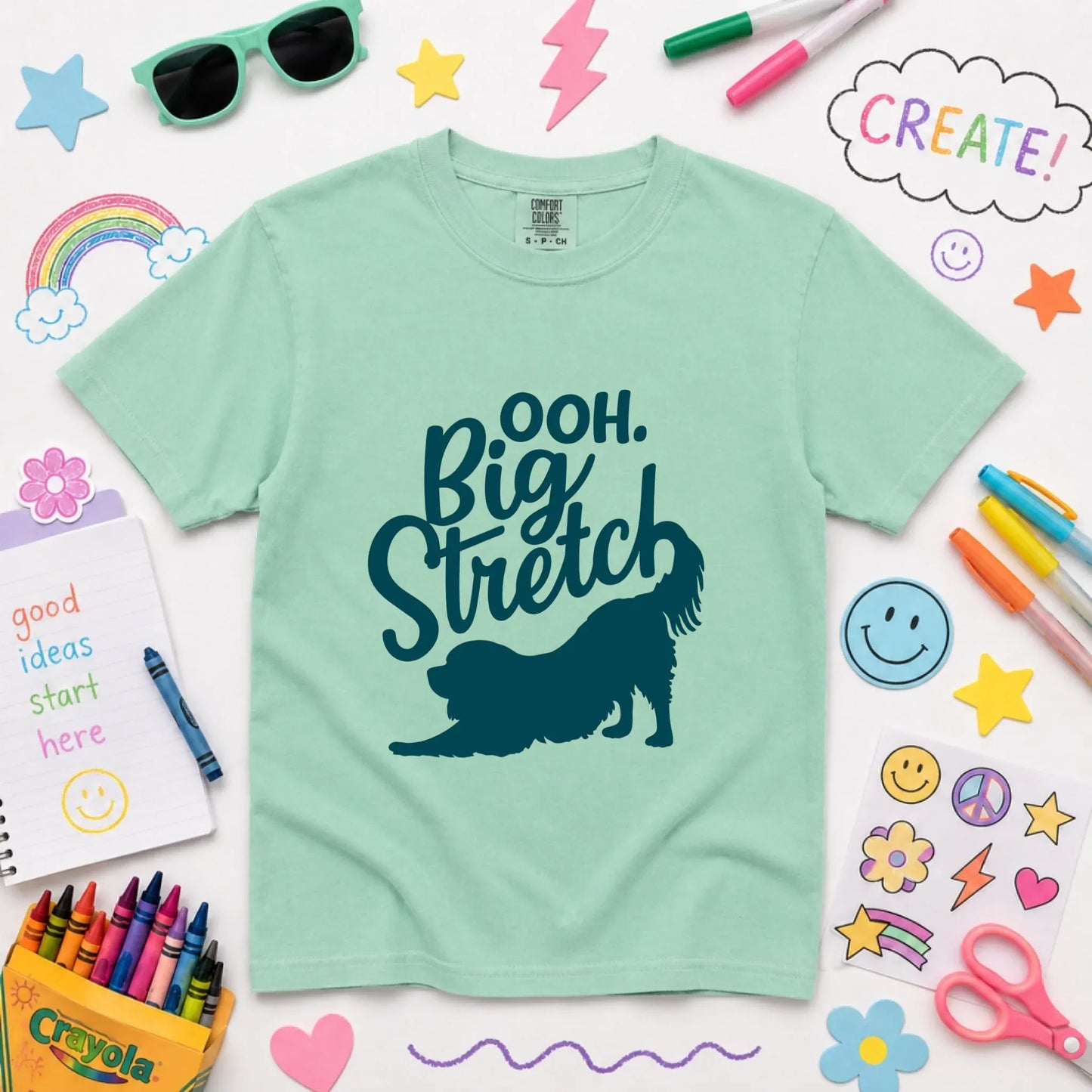 Cavalier Big Stretch Yoga Unisex YOUTH TShirt Island Reef