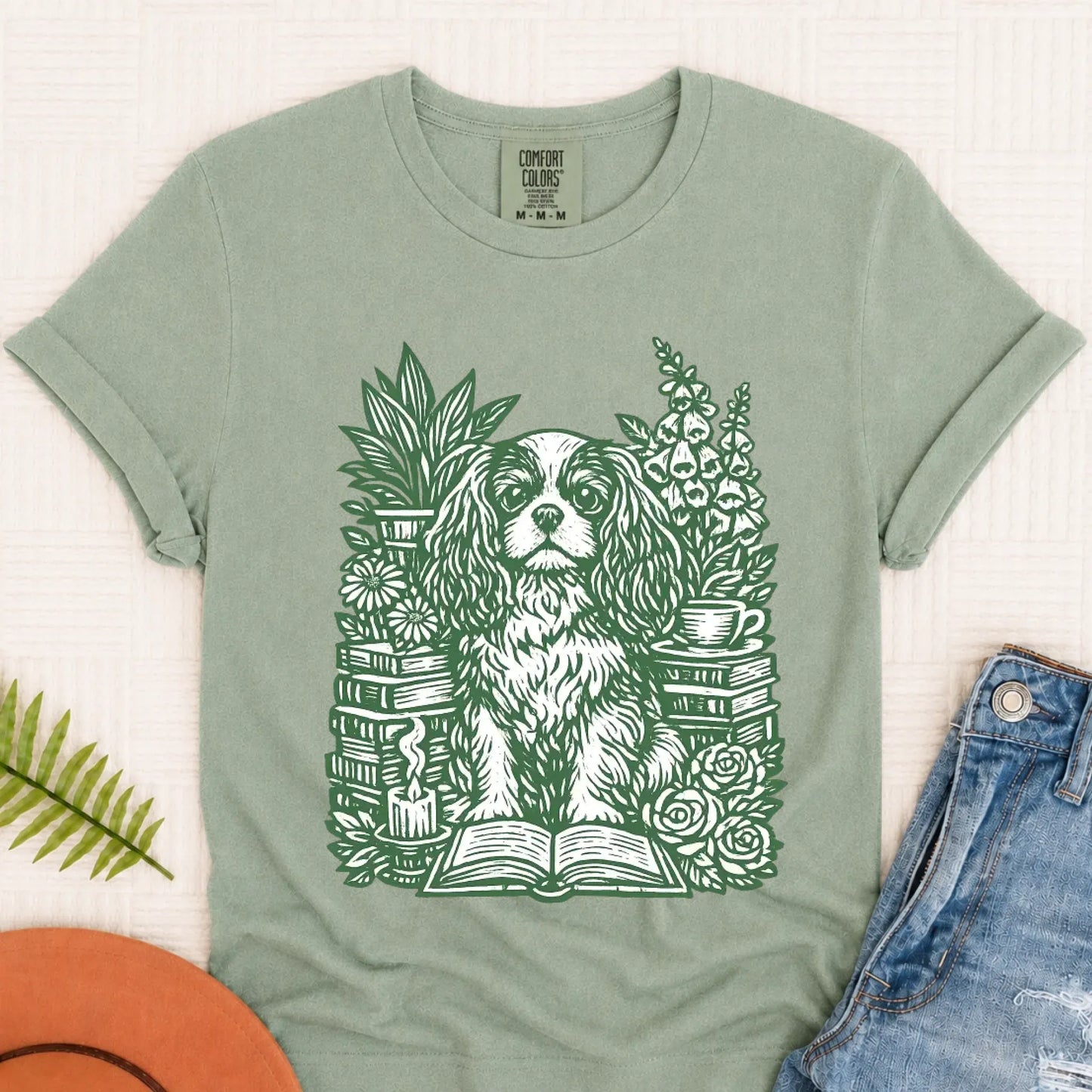 Cavalier Bookclub Reading Unisex TShirt Bay