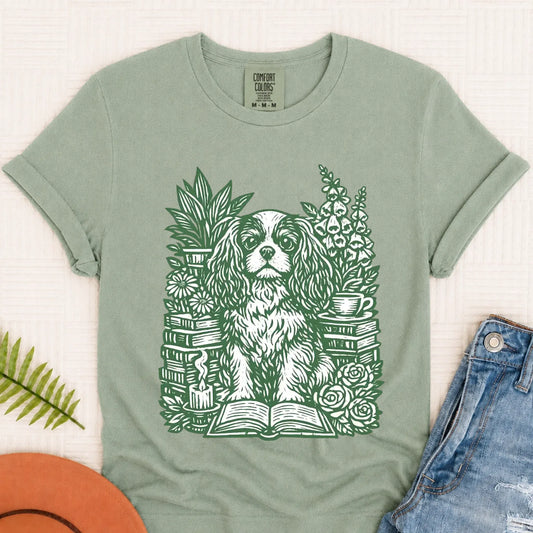 Cavalier Bookclub Reading Unisex TShirt Bay