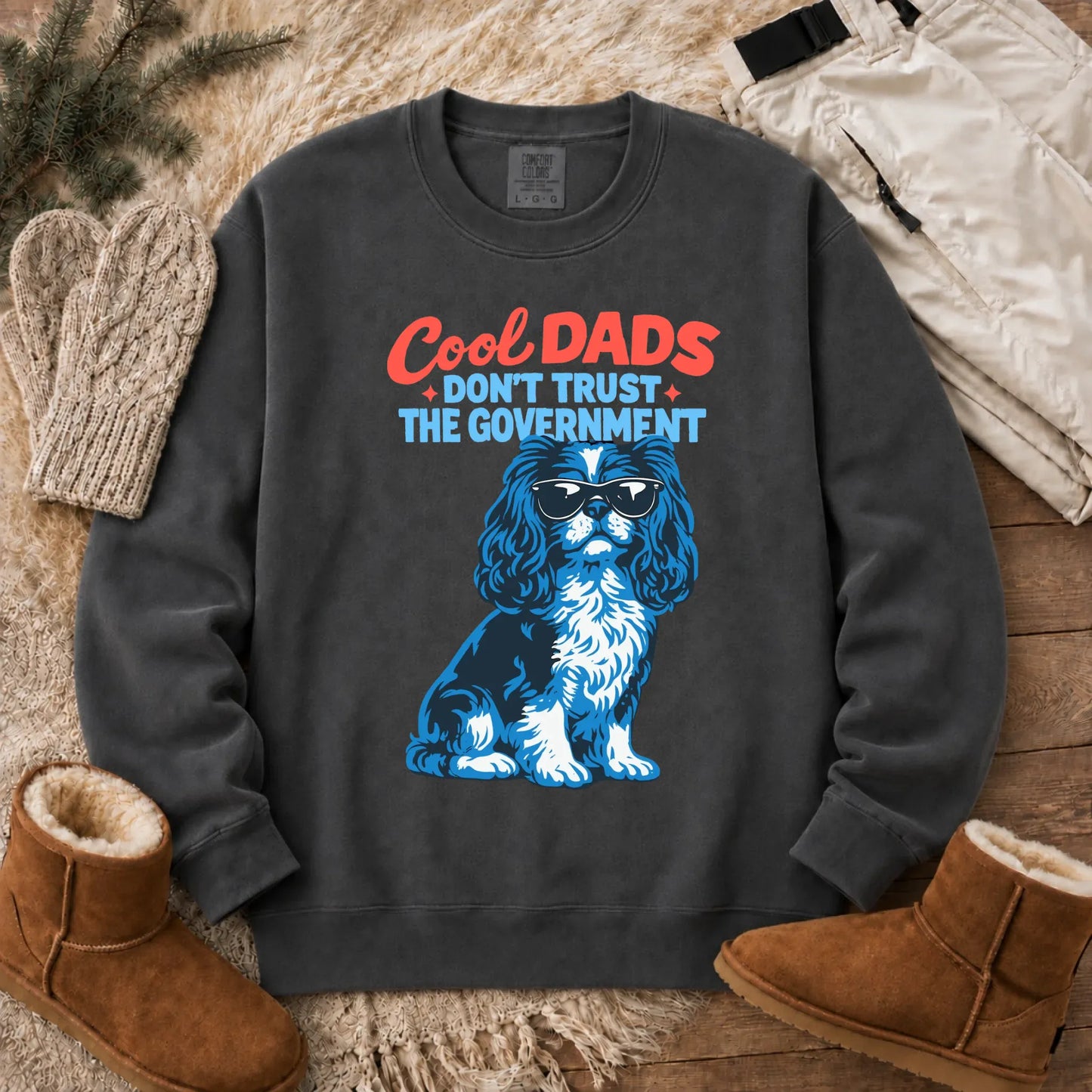Cavalier Cool Dads Government Unisex Sweatshirt Pepper