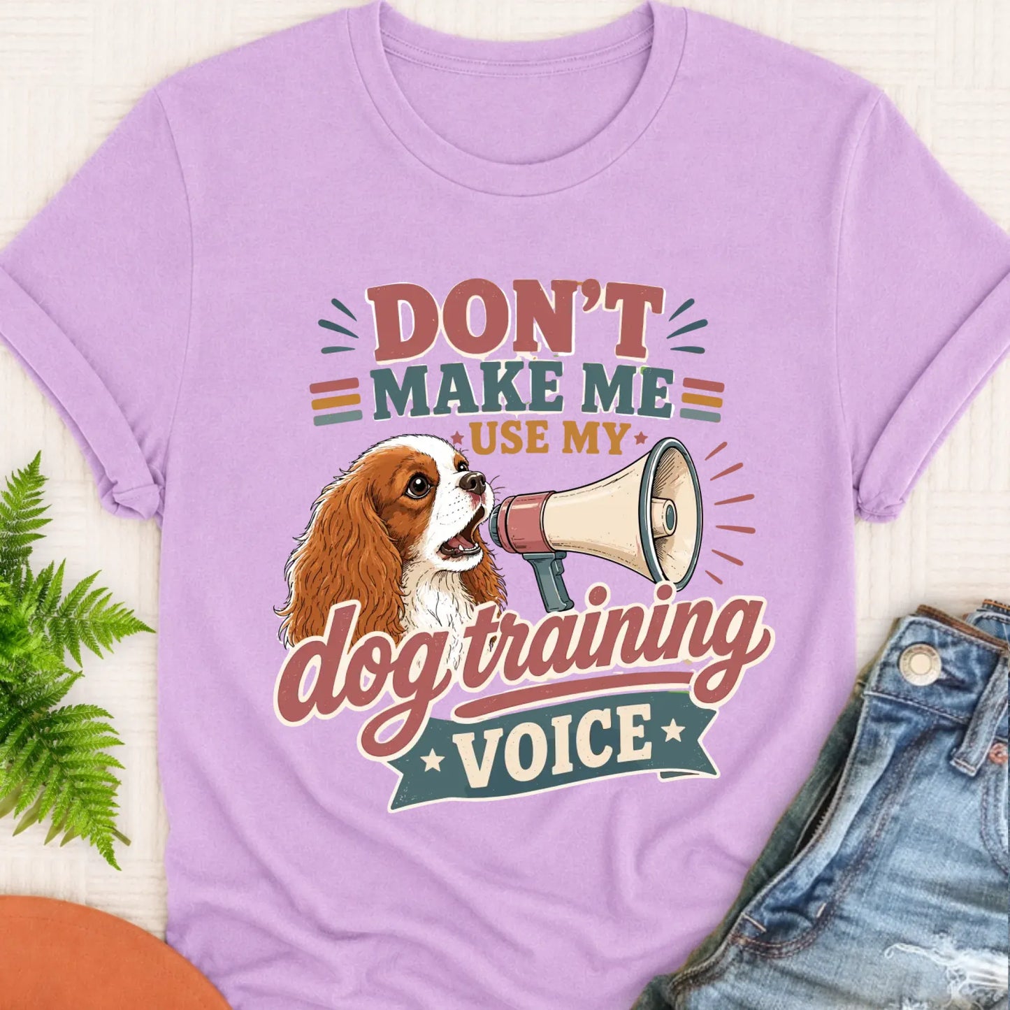 T-Shirt Orchid / S Cavalier Dog Training Voice Unisex TShirt