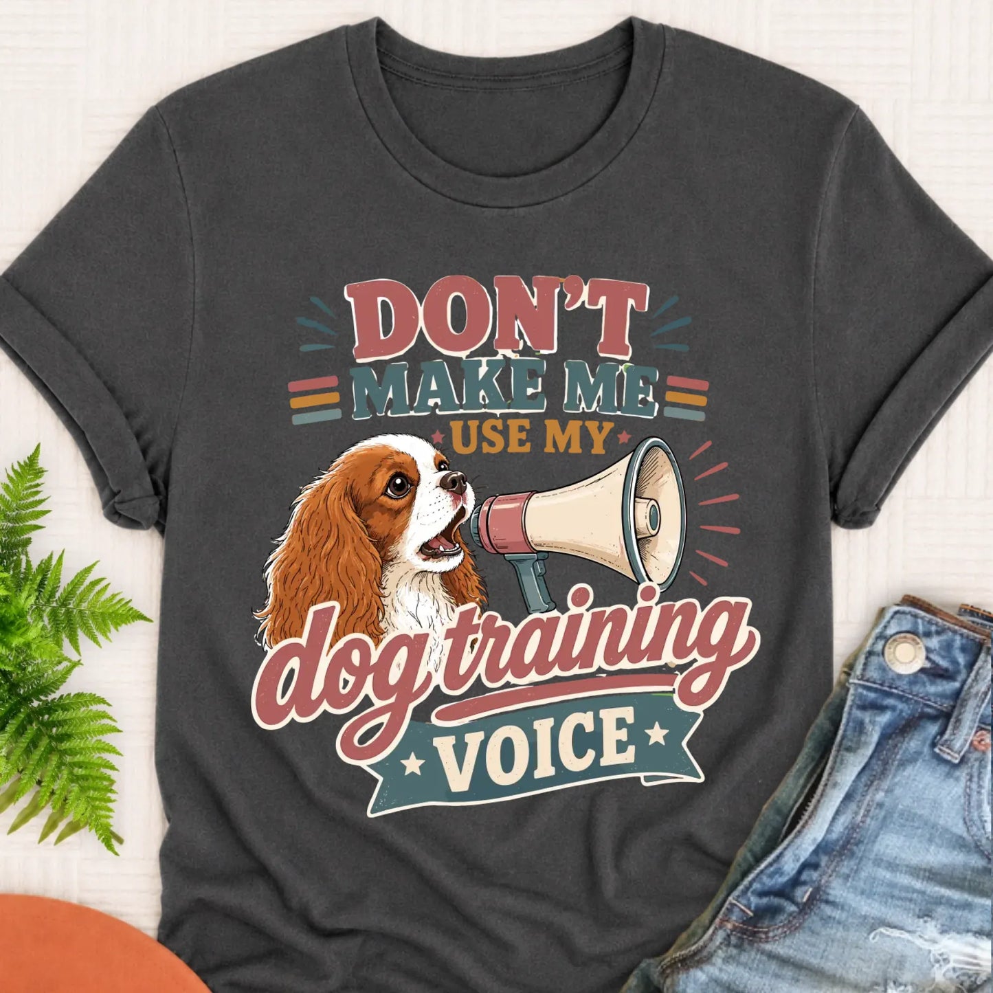 T-Shirt Pepper / S Cavalier Dog Training Voice Unisex TShirt