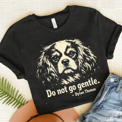 Cavalier Dylan Thomas Poetry Unisex TShirt Dark Grey Heather
