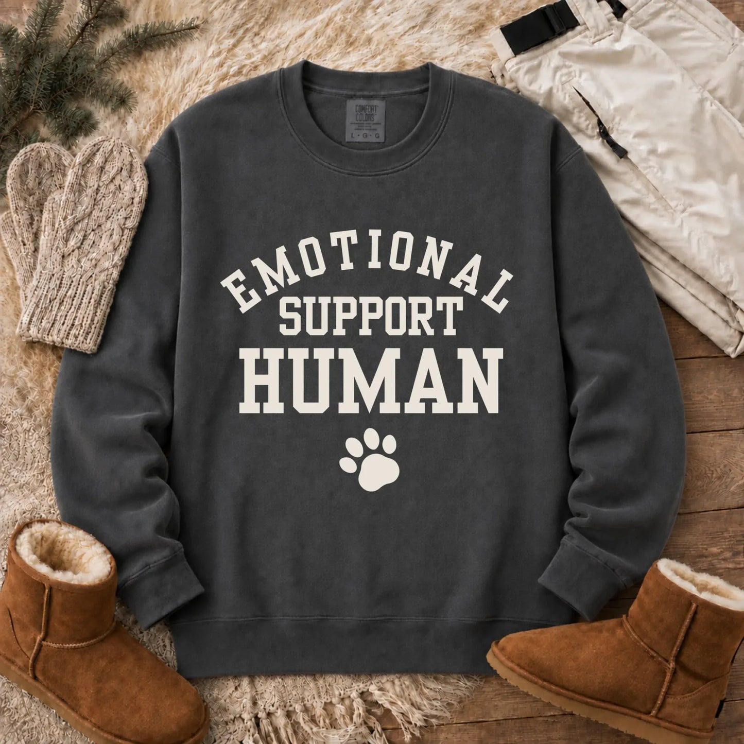 Sweatshirt Pepper / S Cavalier Emotional Support Human Unisex Sweatshirt