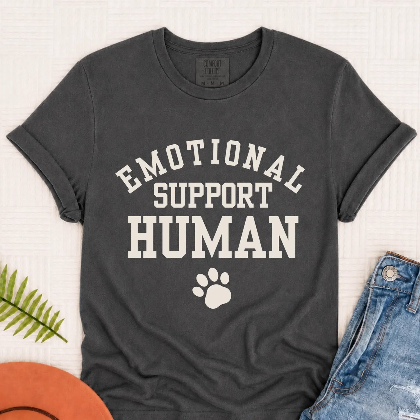 T-Shirt Pepper / S Cavalier Emotional Support Human Unisex TShirt