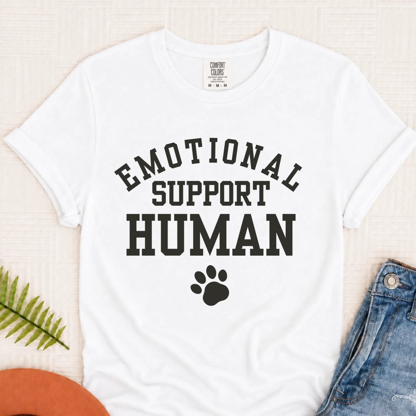 T-Shirt White / S Cavalier Emotional Support Human Unisex TShirt