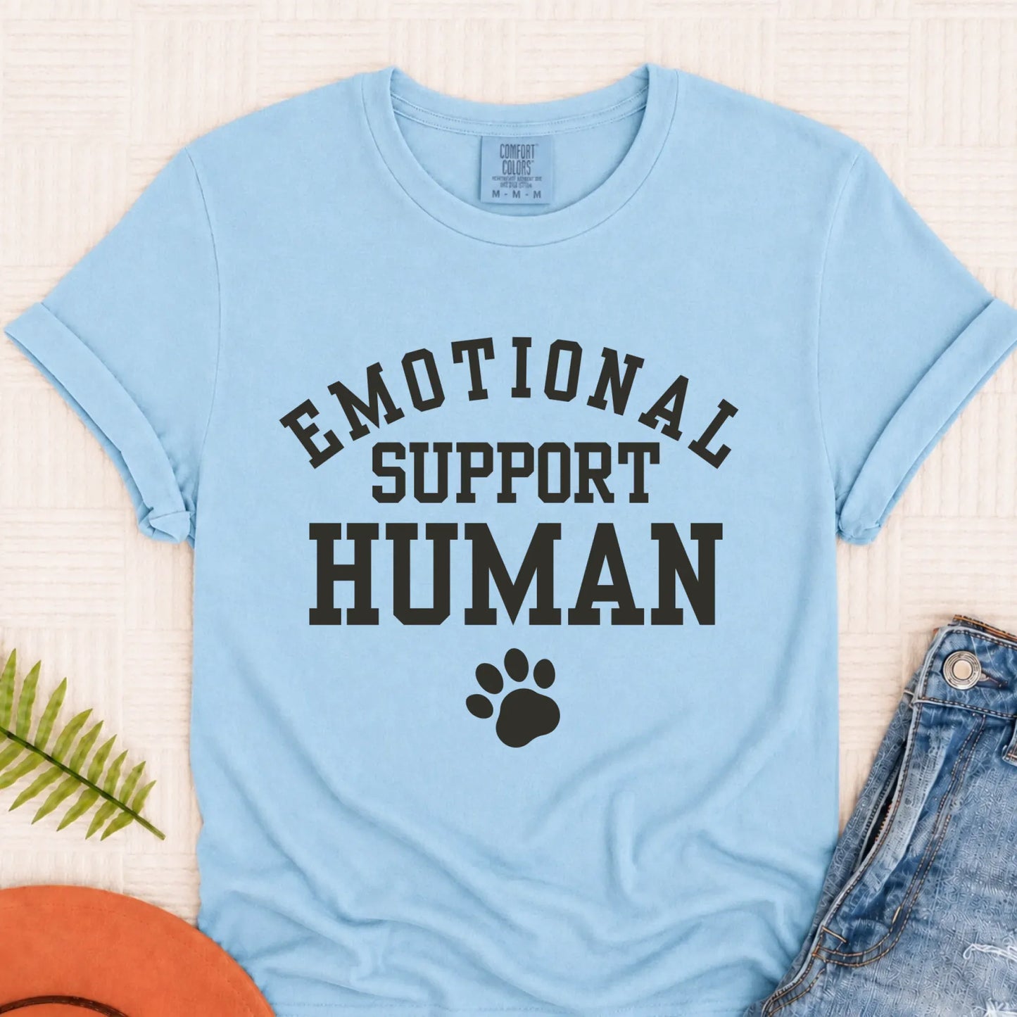 T-Shirt Chambray / S Cavalier Emotional Support Human Unisex TShirt