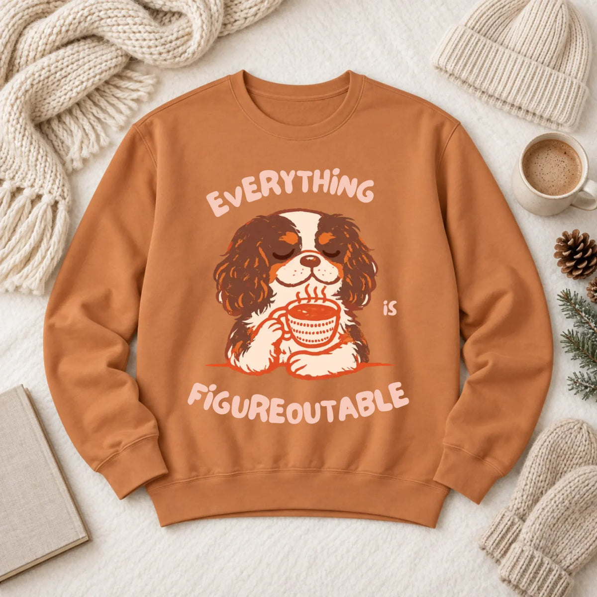 Cavalier Figureoutable Coffee Unisex Sweatshirt Yam