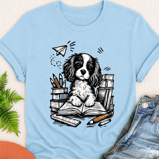 Cavalier First Day of School Unisex TShirt Chambray