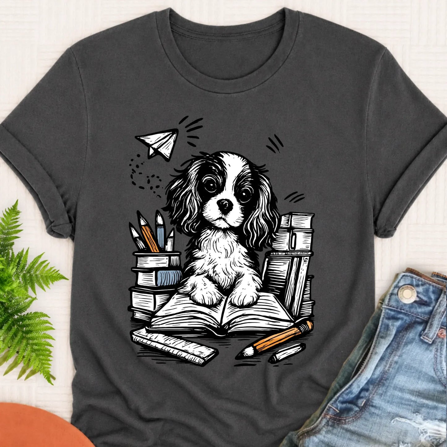 T-Shirt Pepper / S Cavalier First Day of School Unisex TShirt